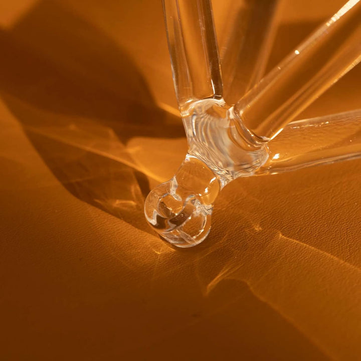 Hye-eun Crystal Singing Pyramid,6-Zoll Transparent Kristall Klangpyramide aus klarem Quarz mit Krist