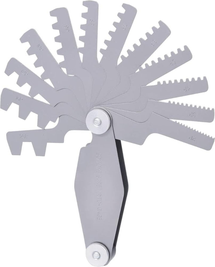 KS Tools 300.0622 Trapez-Gewindestahllehre, für 30° Gewinde, 2-12mm