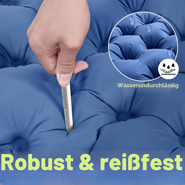 ROPODA Isomatte Camping Selbstaufblasend, Ultraleicht Isomatte Aufblasbar mit Kissen, Campingmatte m