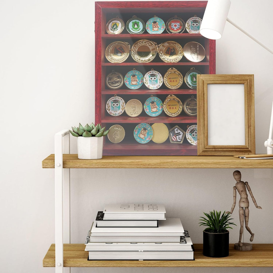 GraduationMall 3D Bilderrahmen mit Abnehmbaren Regalen 28x35cm Tief Objektrahmen zum Befüllen für Mi