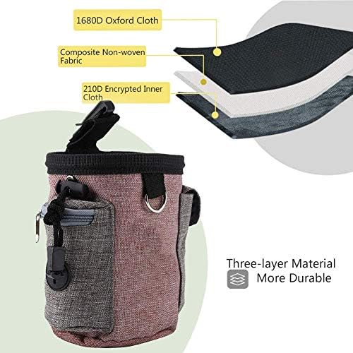 Pssopp Futterbeutel für Hunde Tragbare Dog Snack Tasche Abnehmbare Hundetraining Treat Pouch Hund Le