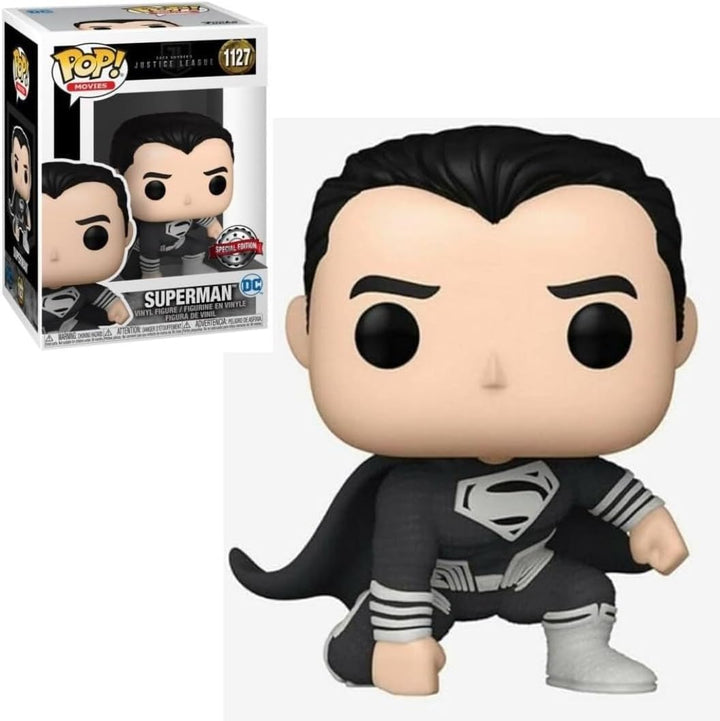 Funko Zack Snyder’s Justice League Superman in Landing Pose POP! Vinyl, Schwarz