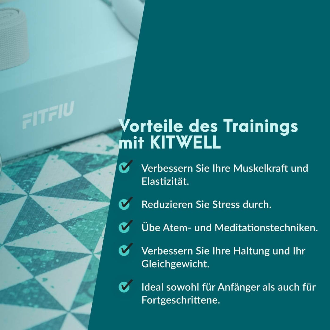Fitfiu Fitness – Set Blau 4 Zubehörteile, Blau 4 Zubehörteile