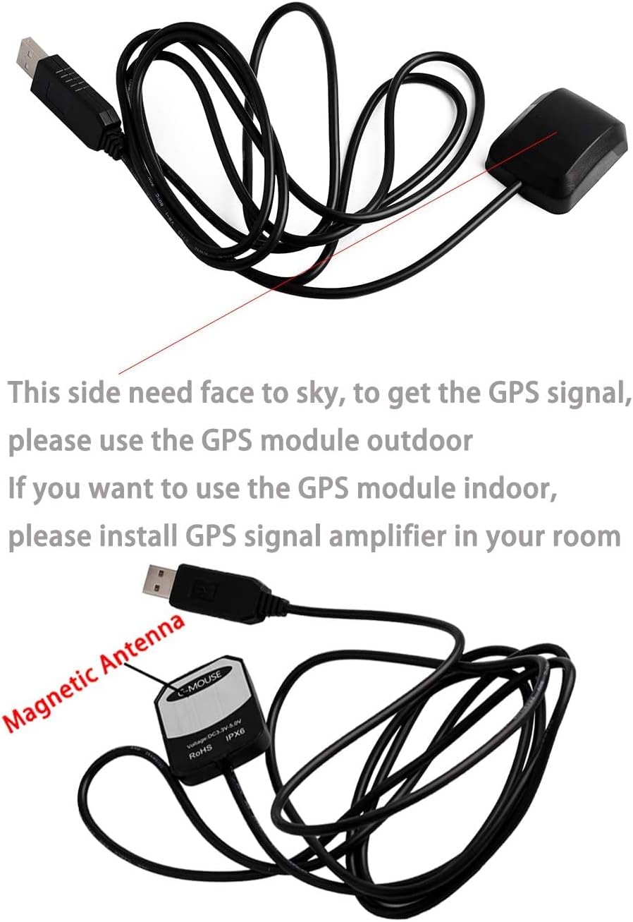 Geekstory VK-162 G-Mouse USB GPS Dongle M8030 Chip 72 Kanal Navigationsmodul Externe GPS Antenne Rem