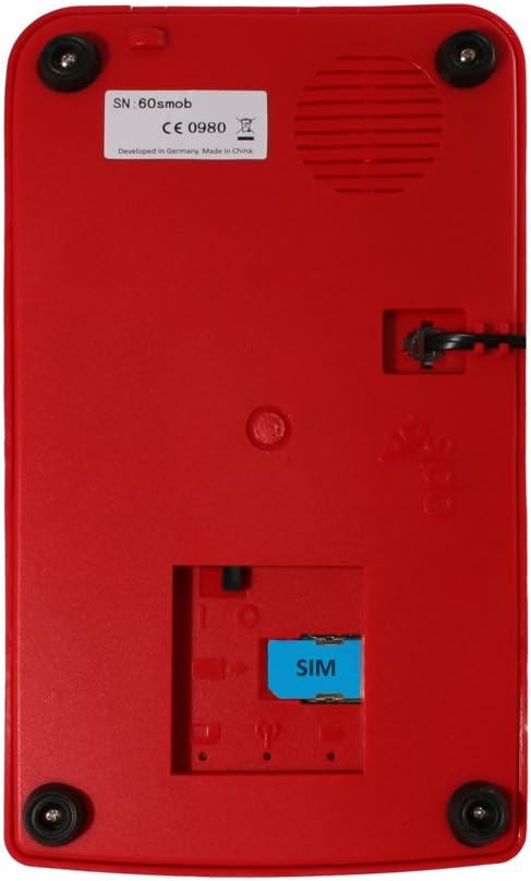 Opis 60s Mobile 4G - Retro Tischhandy für 4G/5G Netze mit Voice Over LTE in Form eines sechziger Jah