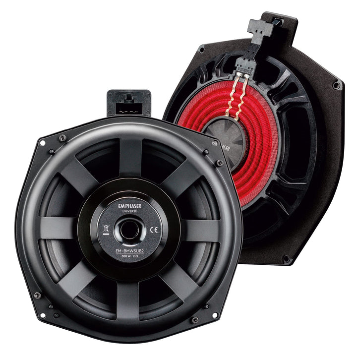EMPHASER EM-BMWSUB2 – High Power 20 cm / 8 Zoll Auto Untersitz Subwoofer, kompatibel mit BMW Fahrzeu