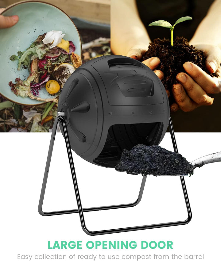 SQUEEZE master Multifunktionaler 130 Liter Tumbling Komposter für den Gartenabfall und Küchenabfälle