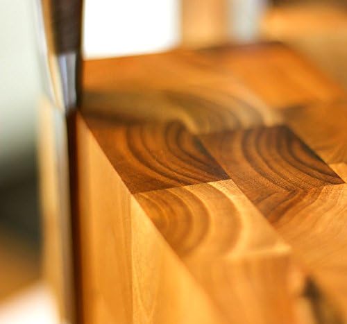 Messerblock BLOQ 701 unbestückt | Magnetblock Holz für 8 Messer | Nussbaum Messerleiste | Magnetleis