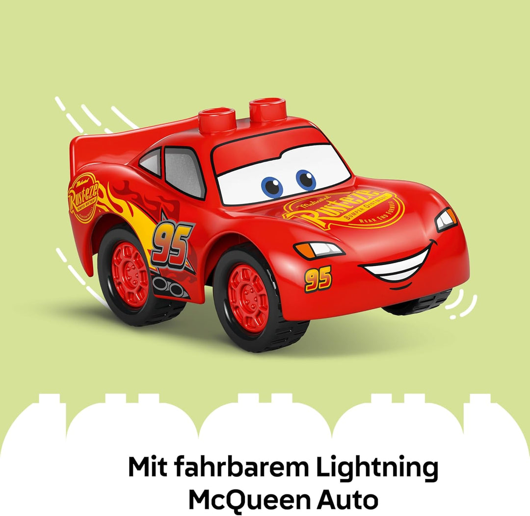 LEGO DUPLO │ Disney and Pixar Cars – McQueens Besuch in Docs Werkstatt Rennwagen für Kleinkinder mit