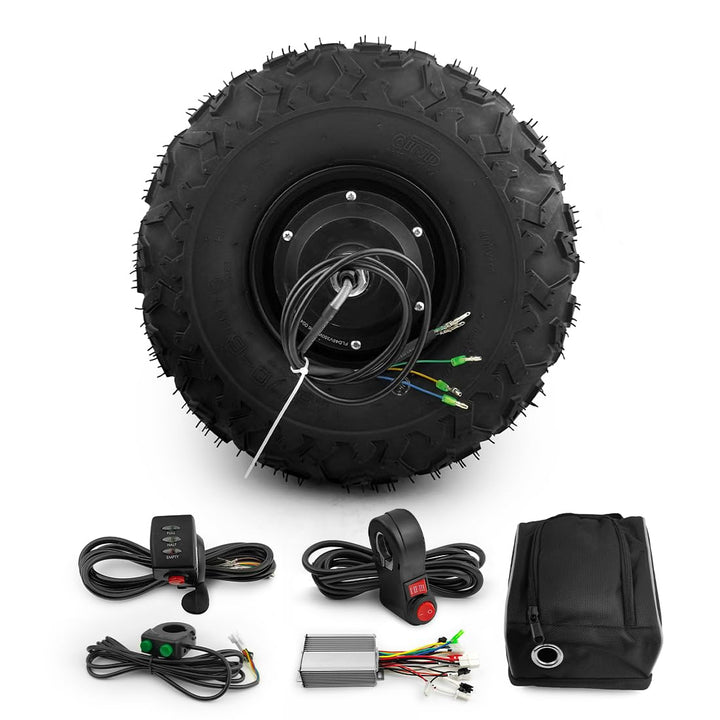 L-faster 36V 48V 350W 500W Schubkarre Wagen Getriebe Nabenmotor Kit Off Road 14,5 Zoll Rad 24V 350W,