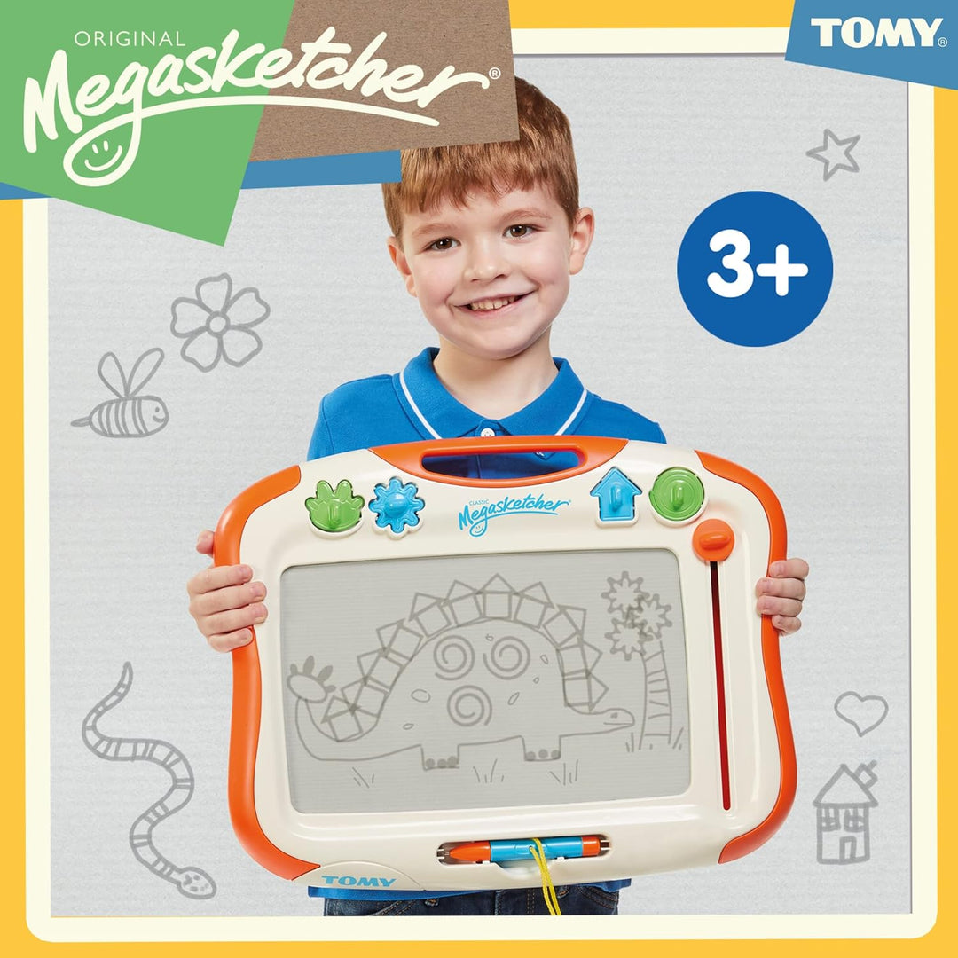 TOMY MegaSketcher Magnettafel für Kinder, Magnet Maltafel, Kinderspielzeug, Zaubertafel, fördert die