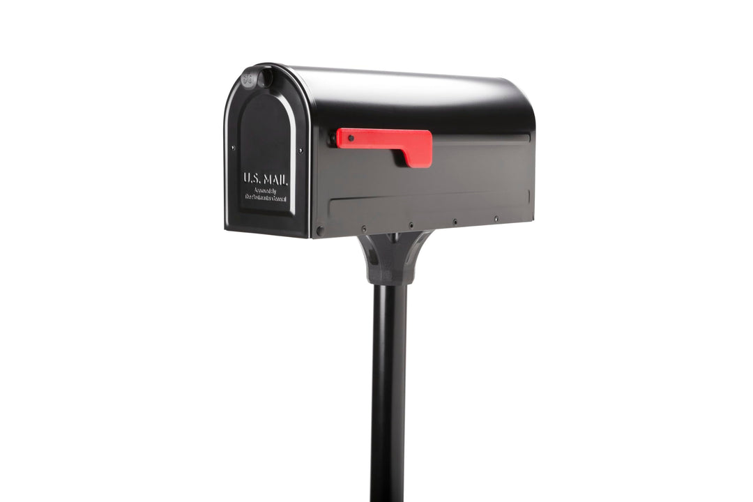 Architectural MAILBOXES 7680B-10 MB1 Briefkasten und Erdpfosten-Set, Bl, M, Bl