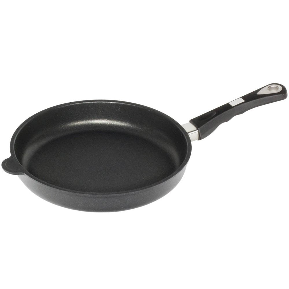 AMT Gastroguss Bratpfanne 28 cm Ø, 5 cm hoch, fester Stiel, induktionsgeeignet, Lotan® Antihaft-Vere