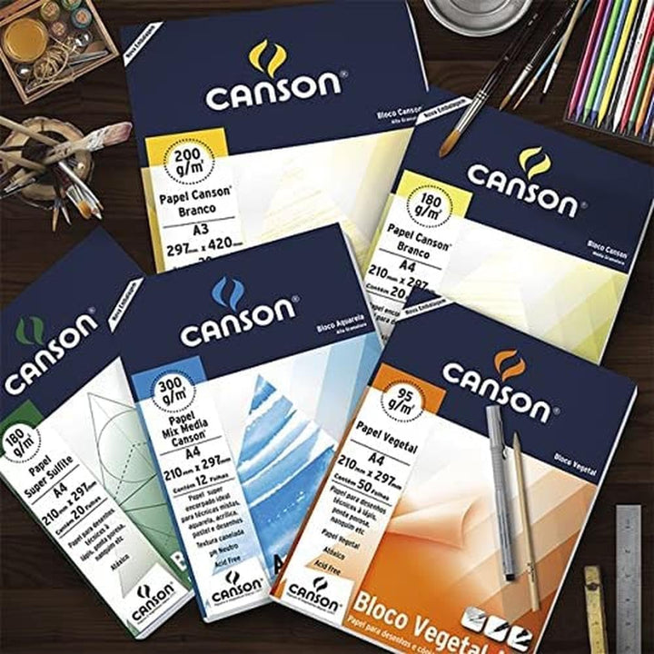 Canson 200012129 - Hochtransparentes Zeichenpapier, 1.100 x 20 m, weiss, 1,10 x 20 m 1,10 x 20 m 90-