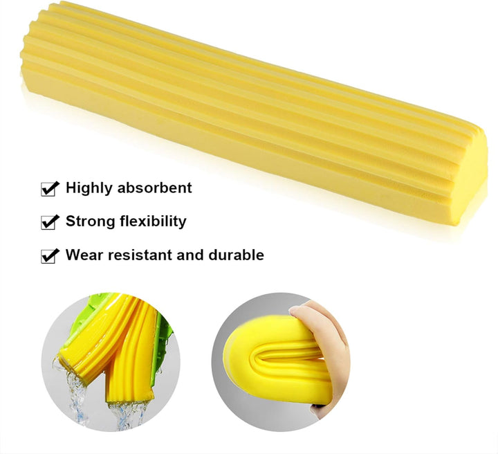 PVA -Schwamm Mop Super Saugle Saugle Floor Reinigungswerkzeug für Heimküche Badezimmer Gelb 29 cm 1