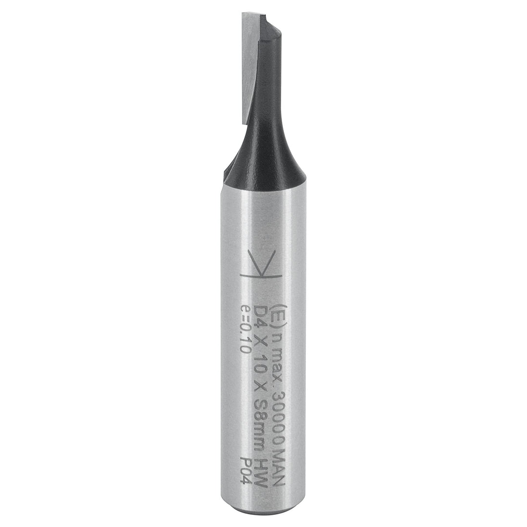 ENT 10044 Nutfräser HW, Schaft (S) 8 mm, Durchmesser (D) 4 mm, NL 10 mm, Z1, SL 32 mm, GL 48 mm D=4