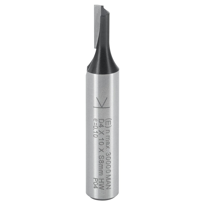ENT 10044 Nutfräser HW, Schaft (S) 8 mm, Durchmesser (D) 4 mm, NL 10 mm, Z1, SL 32 mm, GL 48 mm D=4