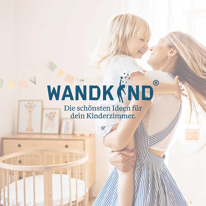WANDKIND Aufkleber für IKEA KURA Kinderbett Hochbett Klebefolie Möbelfolie Sticker Kinderzimmer Blum