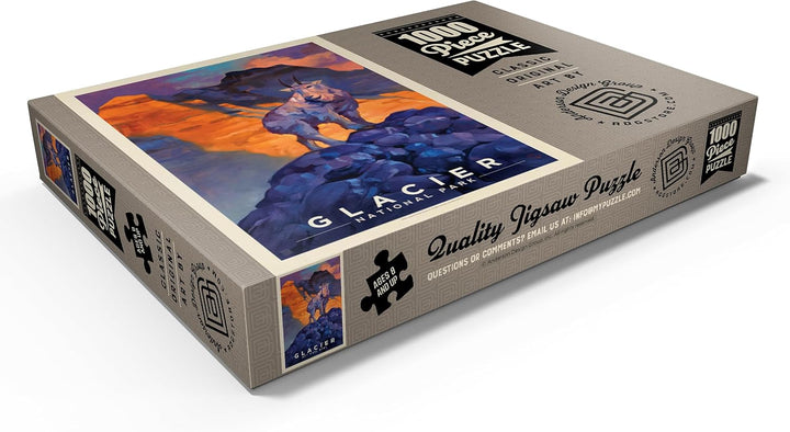 Glacier National Park: Mountain Goat - Premium 1000 Teile Puzzle - MyPuzzle Sonderkollektion von And