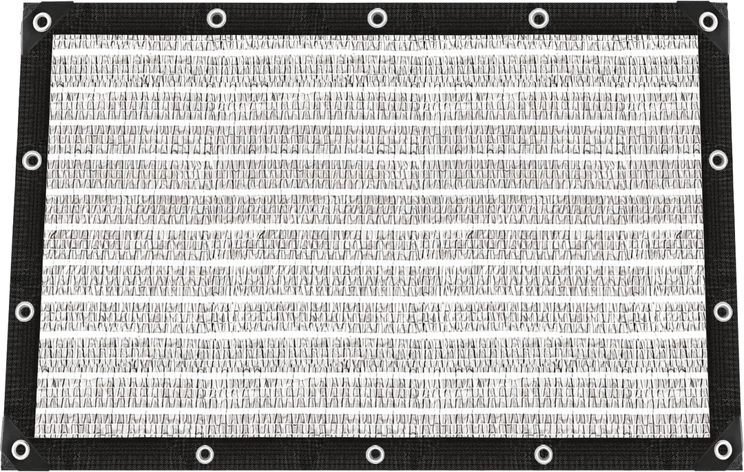 Garten Schattierungsnetz,Auto-Sonnenschutz aus Alunetz,80% Sonnensegel Mit Einfassung Mit Ösen Einfa