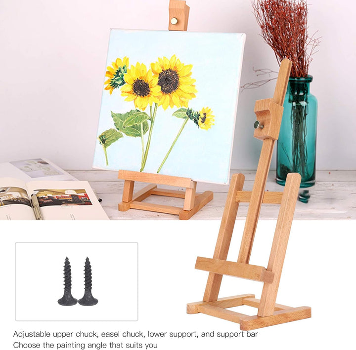 Holz Staffelei, Kleine Künstler Verstellbare Buche Desktop Malerei Display Halter Tisch Staffelei fü