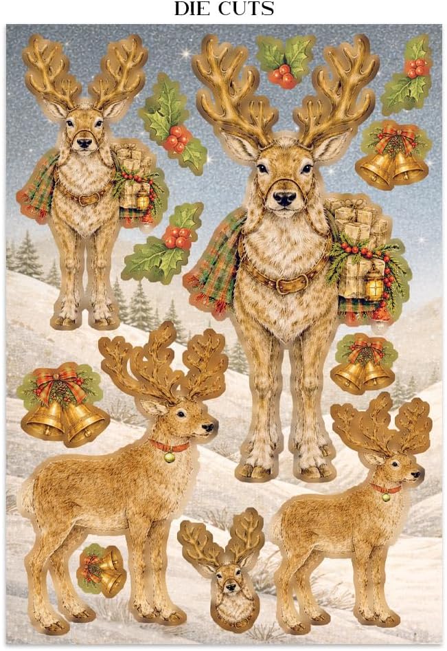 Stamperia - Junk Journal Stickers, Die-Cuts and Backgrounds for Scrapbooks, Albums, Card Making and