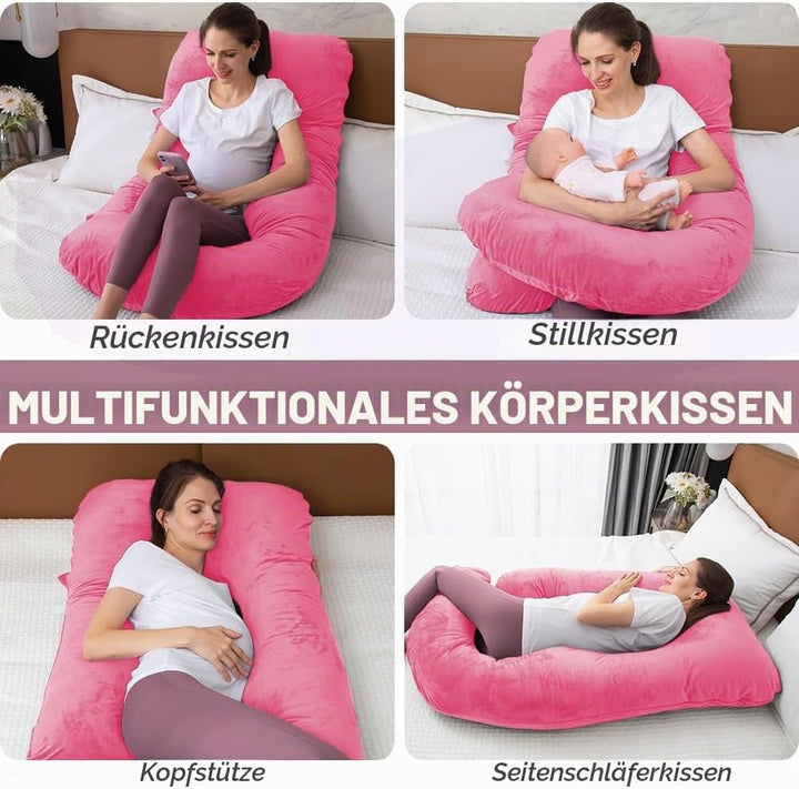Schwangerschaftskissen aus geschreddertem Memory-Schaum zum Schlafen, Mutterschaftskissen für Schwan