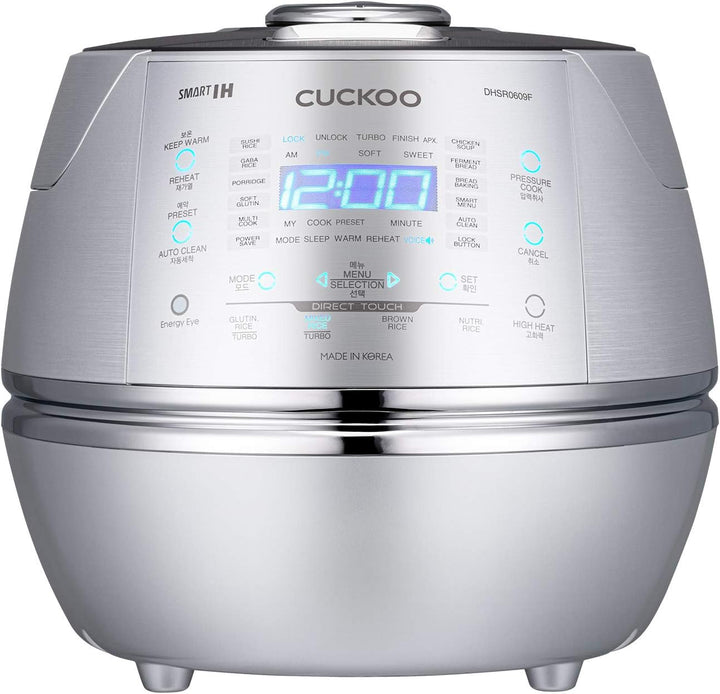 CUCKOO CRP-DHSR0609F Reiskocher Silber mit Display, 1090 W
