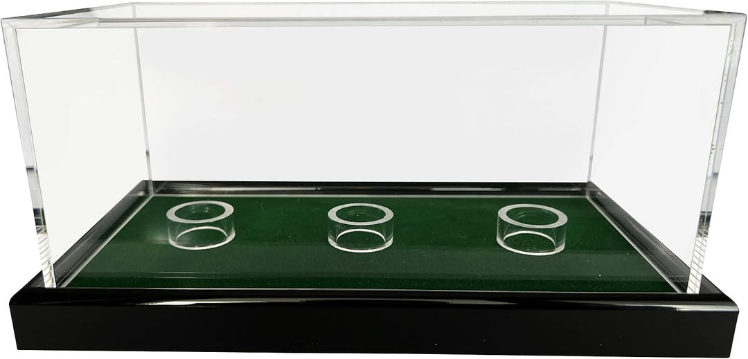 LL-Golf Grosse Universal Acryl Vitrine 22x12x10,5cm / Showcase/Schaukasten mit grünen Samt für Model