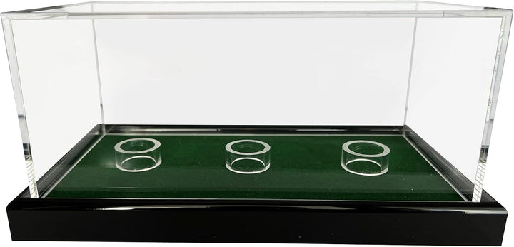 LL-Golf Grosse Universal Acryl Vitrine 22x12x10,5cm / Showcase/Schaukasten mit grünen Samt für Model