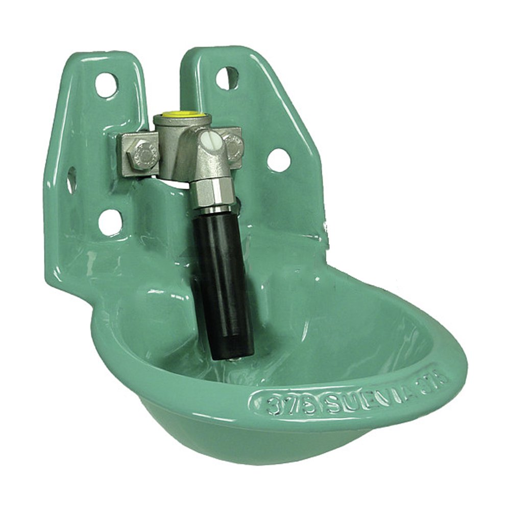 Suevia 1003759 Tränke SUEVIA Tränkebecken mit Lockwassermulde Modell 375 mit Edelstahl-Ventil 3/4" I