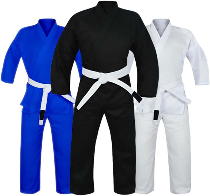 URBANSBEE Brazilian Jiu Jitsu anzug - Kimono BJJ Gi Uniform für Männer Frauen Training L Schwarz, L