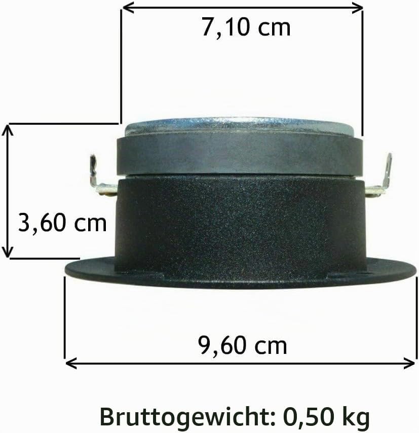 2 SUPER Tweeter MASTER AUDIO BST03/8 mit 120 watt rms und 240 watt max 9,60 cm Durchmesser 99 db 8 o