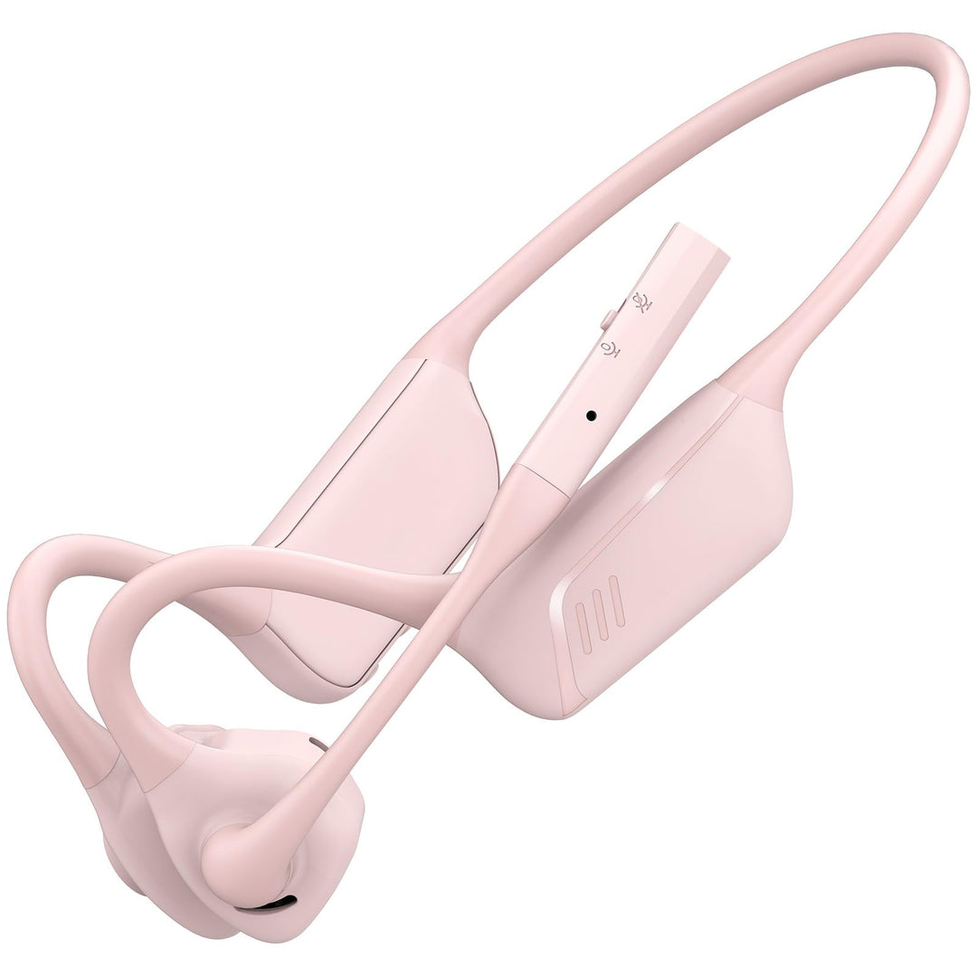 Smof Bluetooth Headset mit Mikrofon, Qualcomm® aptX-LL Open-Ear Kopfhörer Geräuschunterdrückung und