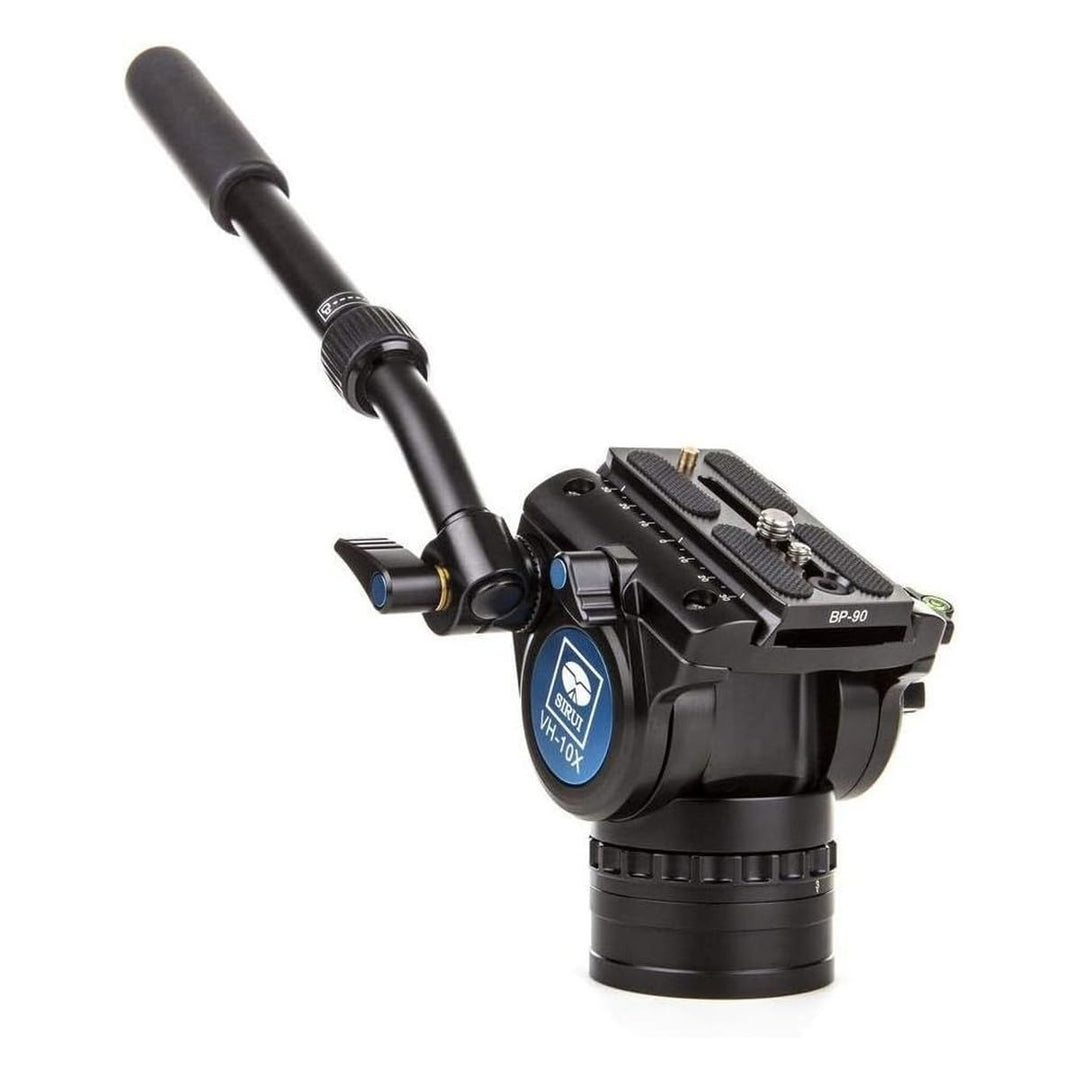 Sirui VH-10X Pro Fluid Videoneiger mit zusätzlicher Friktion für 360° Drehung, Arm verlängerbar, Alu