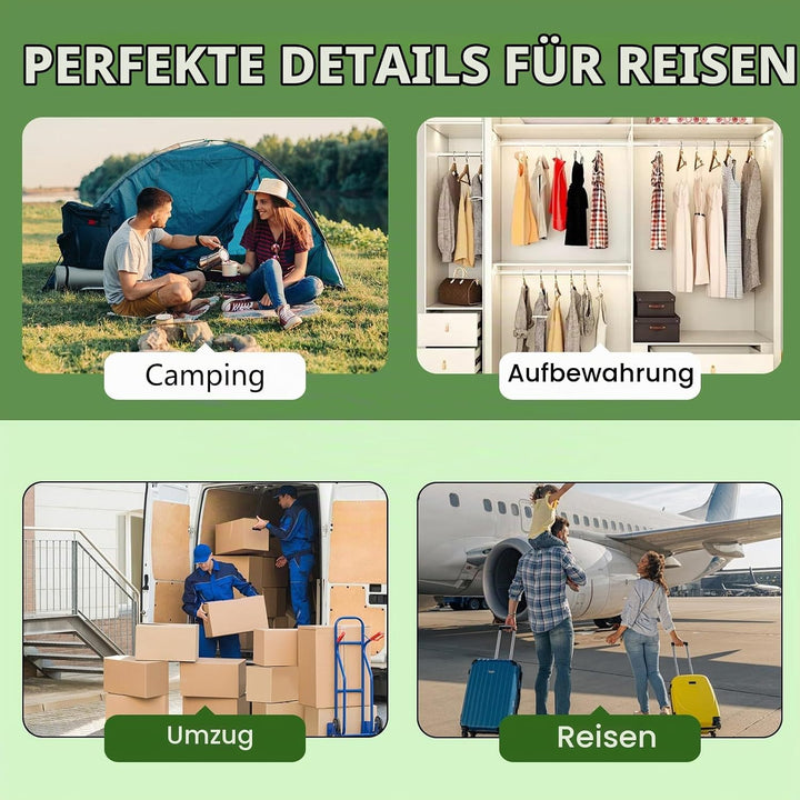 Vakuumbeutel für Kleidung mit Vakuumpumpe, 10 Stück (2*40x40cm, 2*40x50cm,2*40x60cm,2*50x70cm, 2*60x