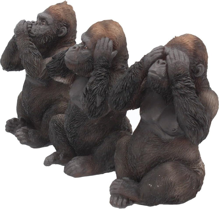 Nemesis Now H3523J7 DREI Weise Gorillas Figur 13,5cm schwarz