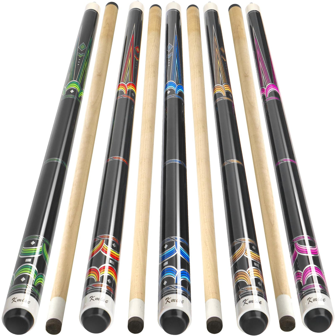 Kmise Billard Queue-Set, 147cm 18–21 oz Professionelles Billardqueue aus kanadischem Ahorn, Neuer ve