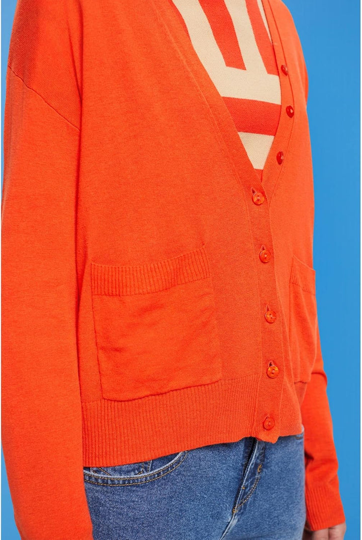ESPRIT Damen 023ee1i305 Strickjacke