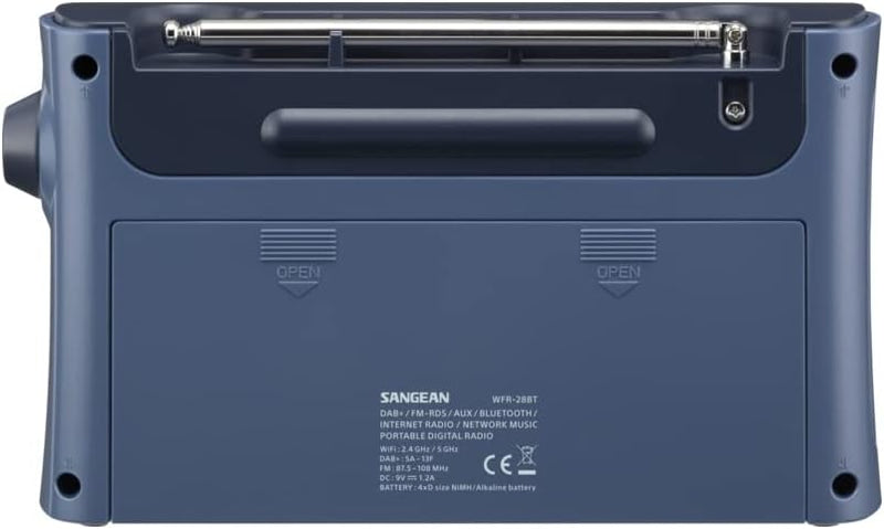 Sangean WFR-28 BT Dark Blue Internetradio mit Dab+ - WLAN - USB - DRM - Bluetooth