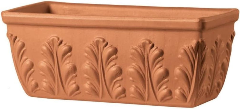 NEU !! Orig. Italienischer Blumenkasten 52 cm aus Terracotta Balkonkasten Pflanzkasten Blumentopf Pf