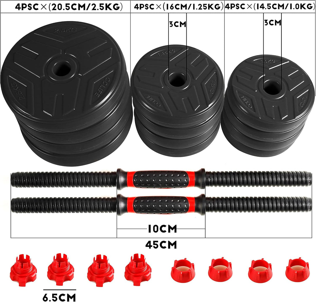 CCLIFE Hanteln Set 2er Kurzhanteln 20 30 40kg Hantelset professionell Dumbbell ohne Verbindungsstahl