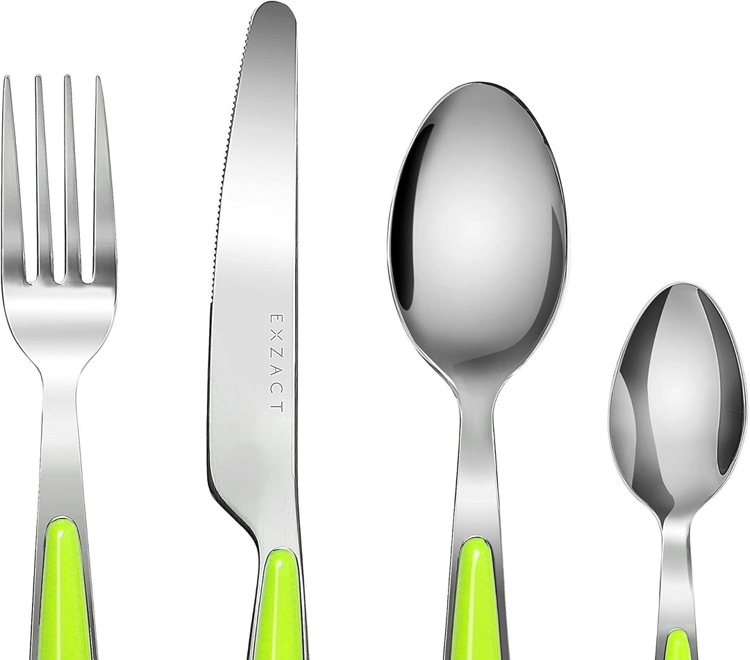 Exzact Rostfrei Stahl Besteck Set EX07 Grüne 16st, Grüne 16st