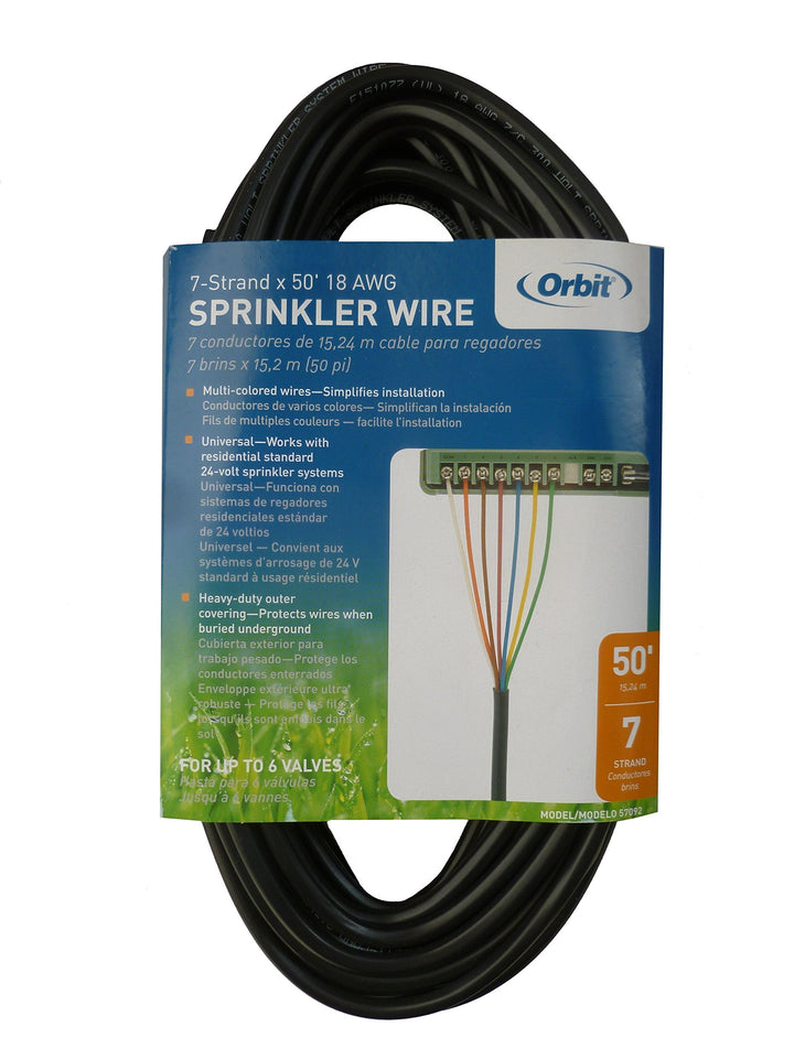 Orbit 57092 Electrical Cable 30 x 15 x 5.5 cm Black 7 Fäden/50 Fuss, 7 Fäden/50 Fuss