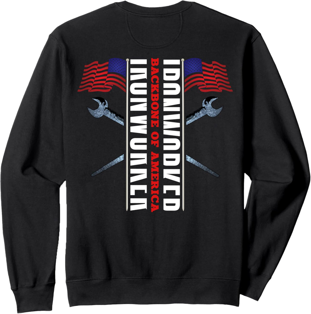 Ironworker Rodbuster Design auf der Rückseite der Kleidung Sweatshirt