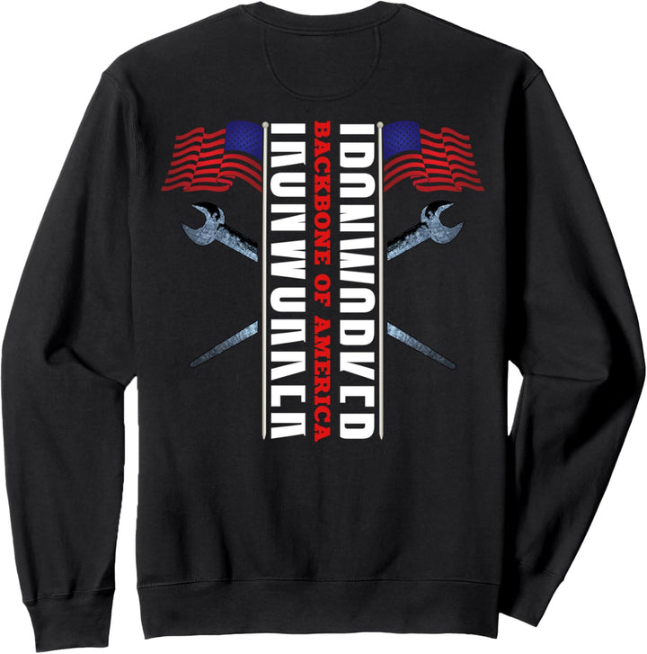 Ironworker Rodbuster Design auf der Rückseite der Kleidung Sweatshirt