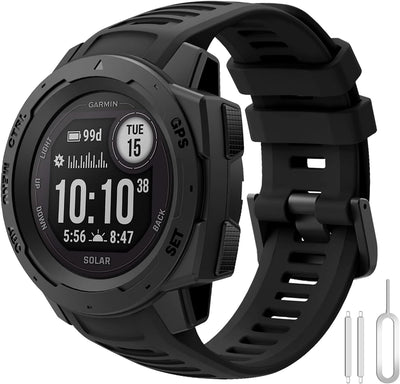 Armband Garmin Instinct 2, Silikon Weiches Armbänder 22mm Ersatzarmband Sport Armband für Garmin Ins