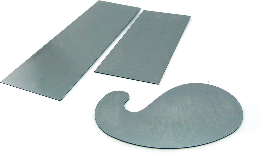 Schreiner-Ziehklingen Set 3-teilig von Schwan aus gehärtetem Stahl: 150 x 65 mm / 200 x 65 mm/S- For