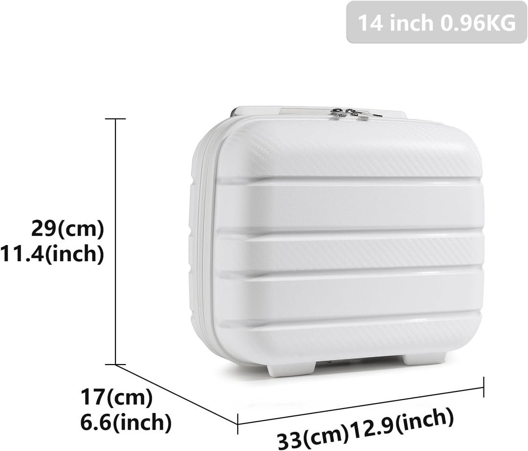 KONO Carry-ons Luggage Kleiner Koffer Handgepäck 55x40x20 Leicht Kabinentrolley Handgepäckkoffer Har