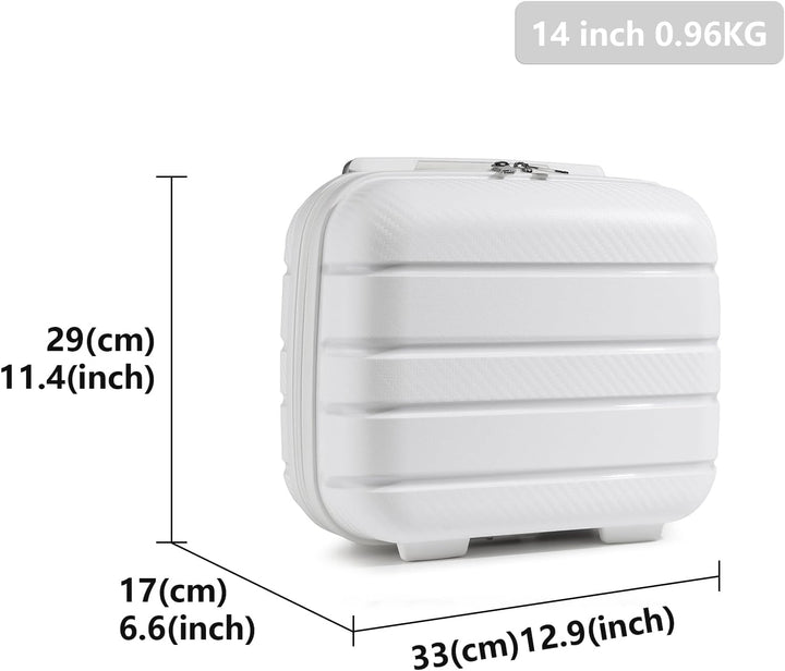 KONO Carry-ons Luggage Kleiner Koffer Handgepäck 55x40x20 Leicht Kabinentrolley Handgepäckkoffer Har
